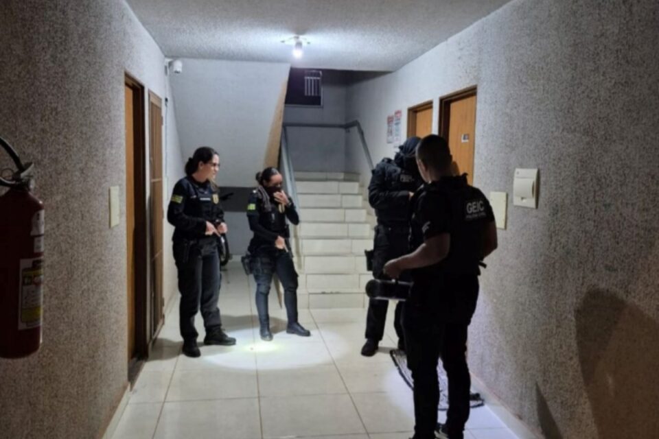 Imagem no momento da ação