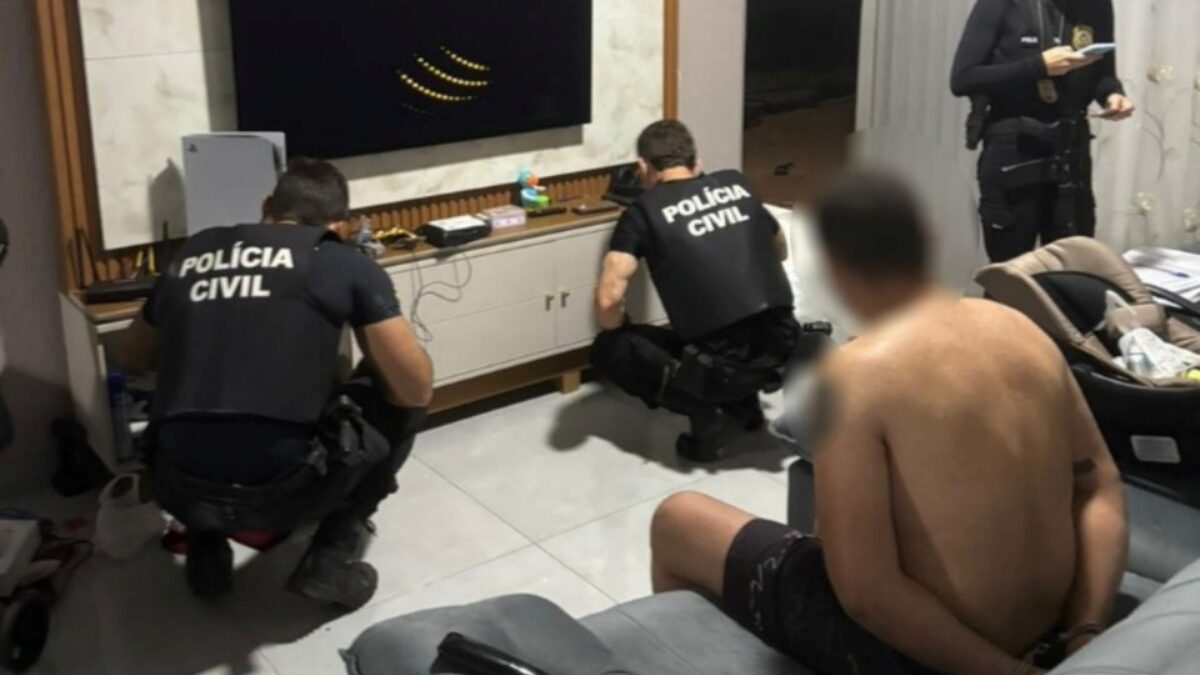 Imagem da busca e apreensão