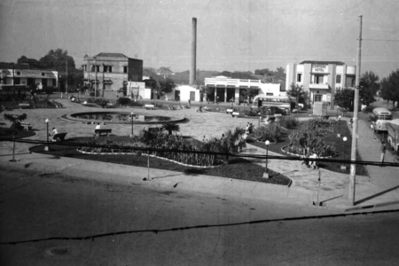 Praça Joaquim Lúcio, em Campinas, em 1964 (Foto: Hélio de Oliveira)
