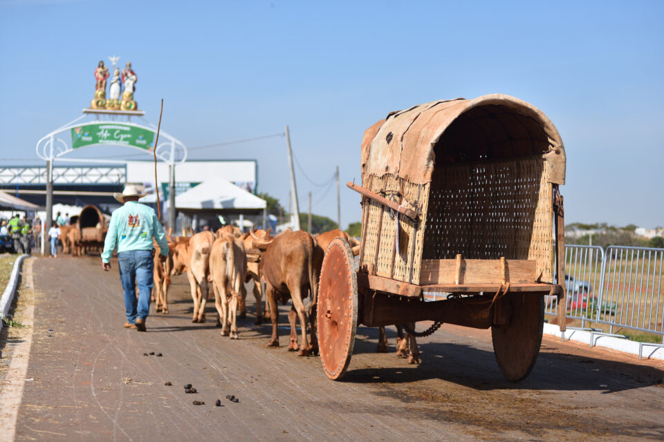 Romaria do Divino Pai Eterno chega ao 7º dia com desfile de carros de boi e Trindade é declarada capital simbólica de Goiás
