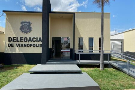 Imagem da fachada da delegacia