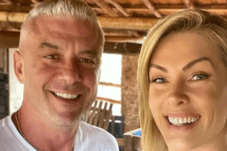 Imagem de Ana Hickmann e seu ex-marido Alexandre Bello