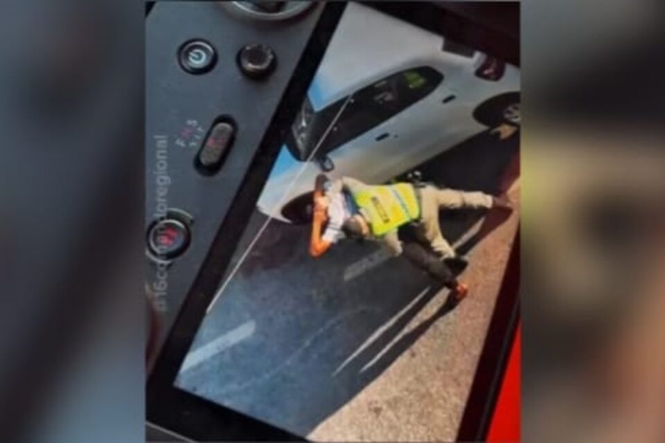 Imagem capturada pelo drone em apoio a abordagem
