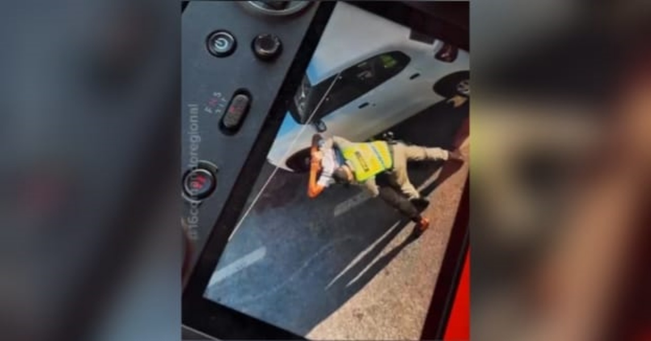 Imagem capturada pelo drone em apoio a abordagem