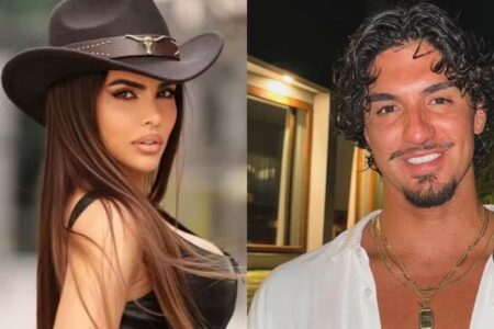 Morango do amor entrega romance de Gabriel Medina com ex de Zé Felipe Isabella Arantes fez parte do balé do 'Domingão do Faustão'