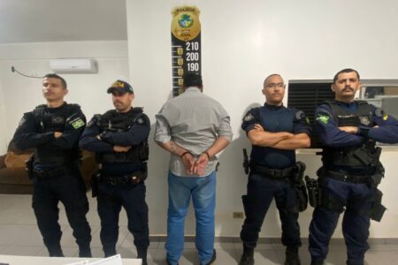 Imagem do homem preso