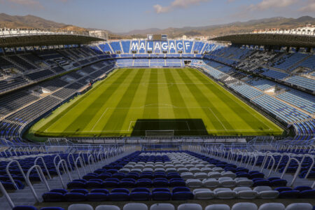 Estádio La Rosaleda, em Málaga