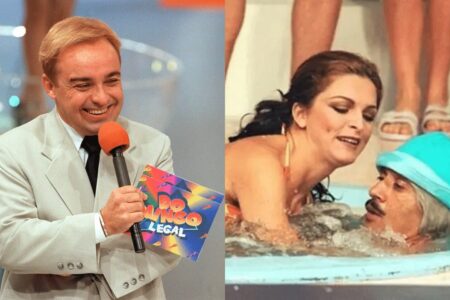 Banheira do Gugu volta à TV no Programa do Ratinho; veja como foi Mulher Melão e o ex-A Fazenda Yuri Bonotto