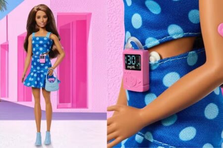 Barbie lança primeira boneca com diabetes tipo 1 Novo brinquedo da Mattel usa bomba de insulina e sensor de glicose