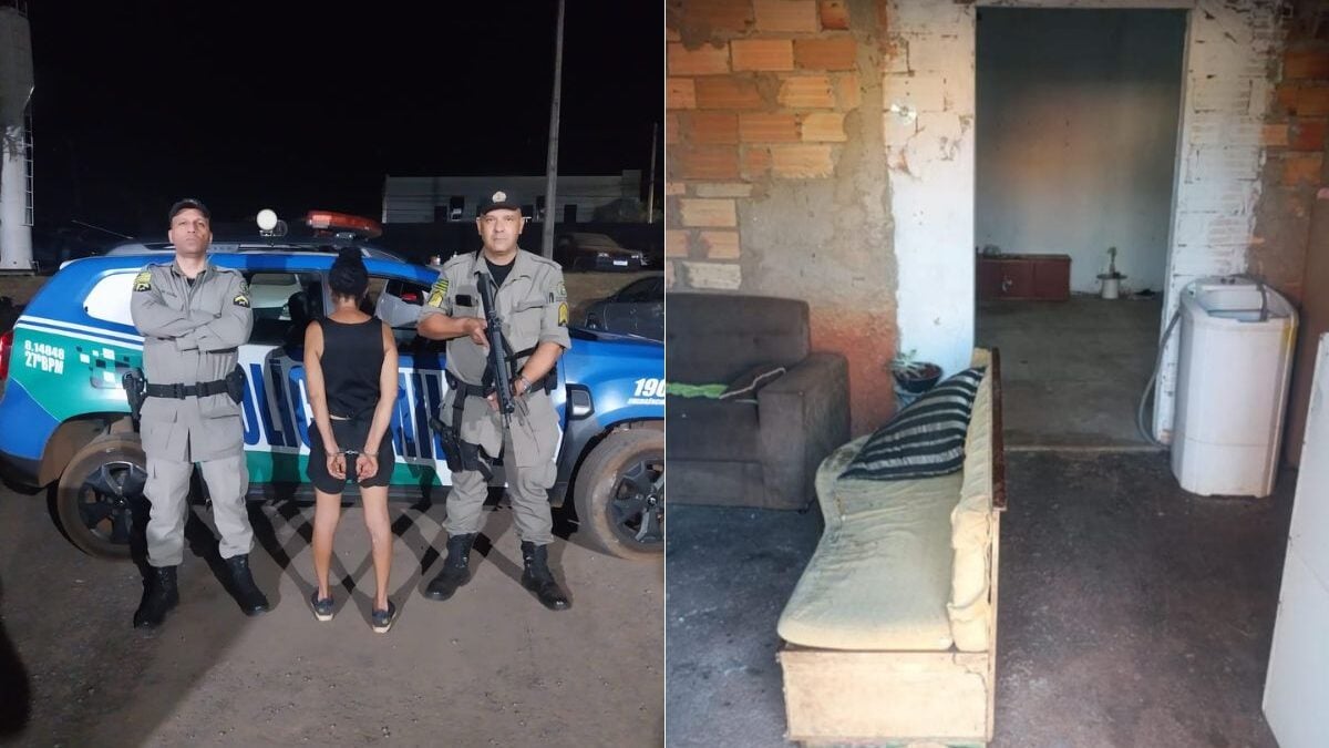 'Matei o velhinho': mulher tira vida do marido que dormia em casa, em Bonfinópolis (Foto: Reprodução)