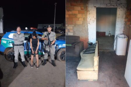 'Matei o velhinho': mulher tira vida do marido que dormia em casa, em Bonfinópolis (Foto: Reprodução)