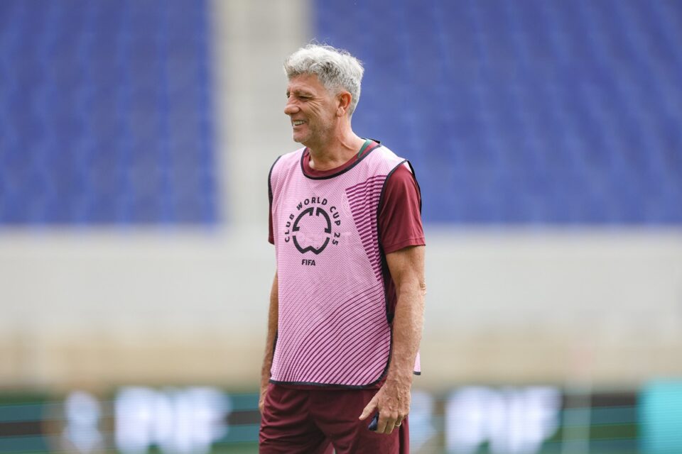 Renato Gaúcho durante treino pelo Fluminense