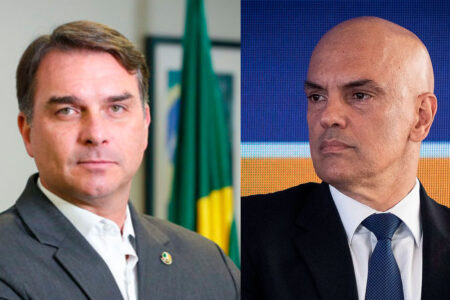 Flávio Bolsonaro diz que Moraes precisa de tratamento psiquiátrico Senador filho do ex-presidente fala que ministro está obcecado por seu pai