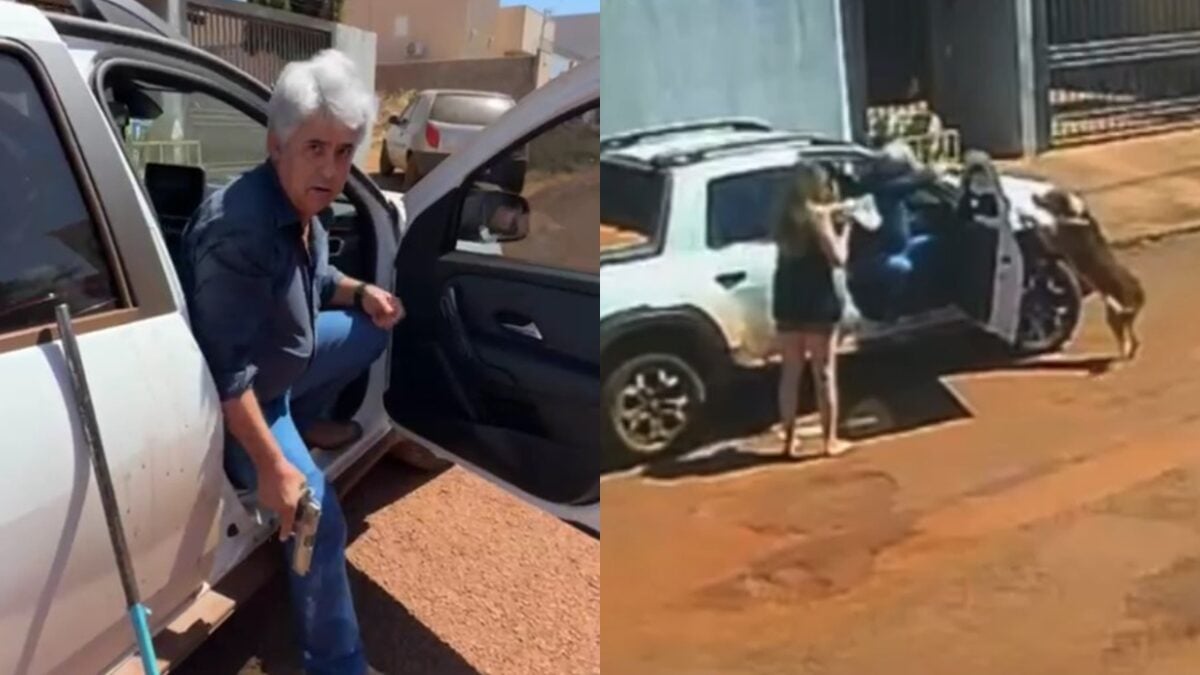 Oficial de justiça atira em cachorro durante expediente em Santa Helena (Foto: reprodução)