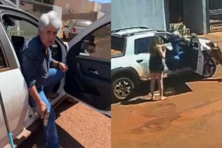 Oficial de justiça atira em cachorro durante expediente em Santa Helena (Foto: reprodução)