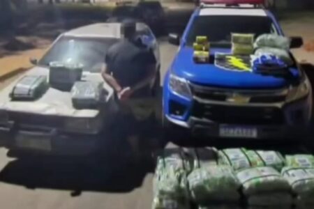 Suspeito de furtar carga de alimentos em caminhão estacionado é preso em Aparecida