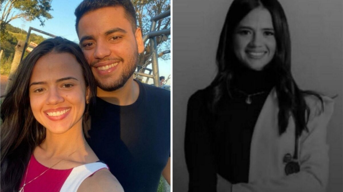 Imagem do casal e da jovem antes de morrer