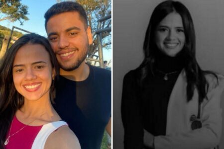 Imagem do casal e da jovem antes de morrer