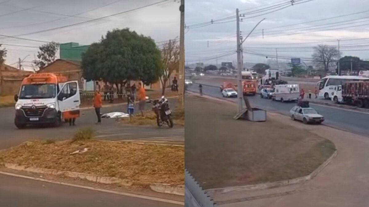 Montagem mostra acidentes diferentes ocorridos na região metropolitana de Goiânia