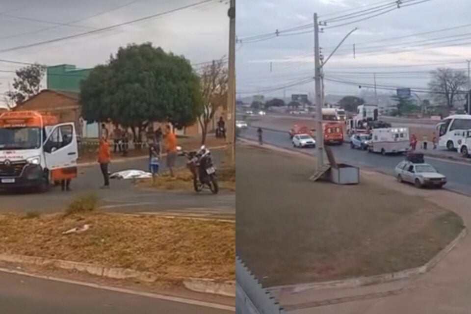 Montagem mostra acidentes diferentes ocorridos na região metropolitana de Goiânia