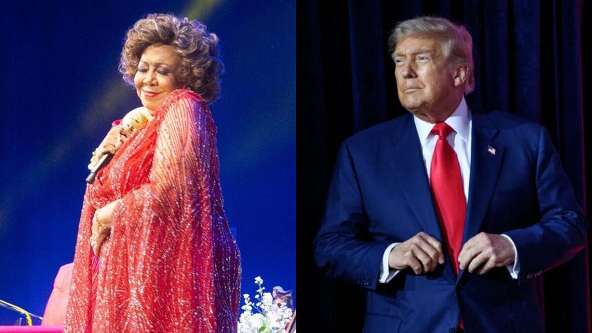 Alcione diz que vai fazer uma 'macumbinha' para Trump deixar o Brasil em paz (Fotos: Divulgação/Instagram e Casa Branca/Reprodução)
