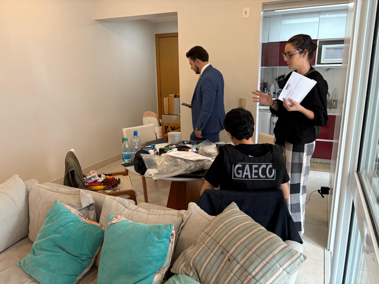 Imagem dos mandados de busca e apreensão