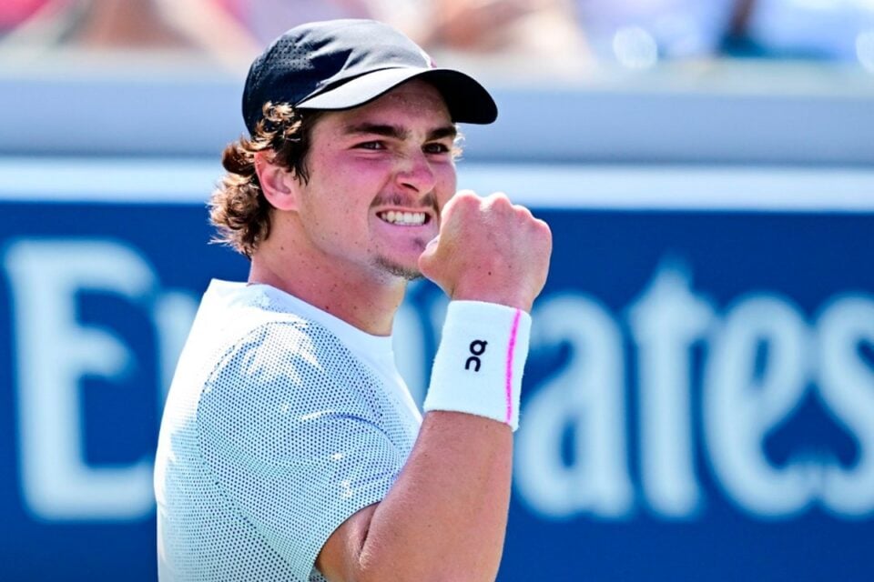 João Fonseca durante disputa do US Open