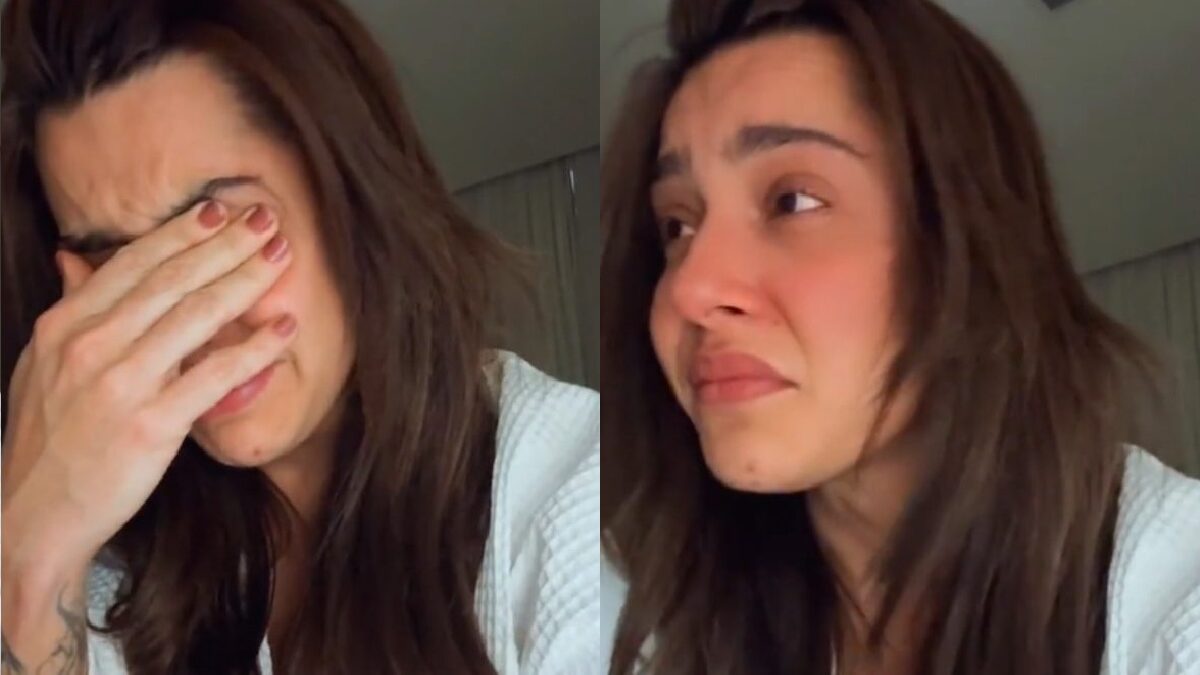 Vídeo: Lauana Prado chora após pouso de emergência de avião Piloto decidiu fazer pouso forçado em Goiânia 20 minutos após a decolagem