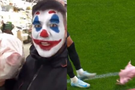 Cabeça foi atirada no gramado durante uma partida entre Palmeiras e Corinthians Corintiano vai pra prisão por cabeça de porco atirada em jogo