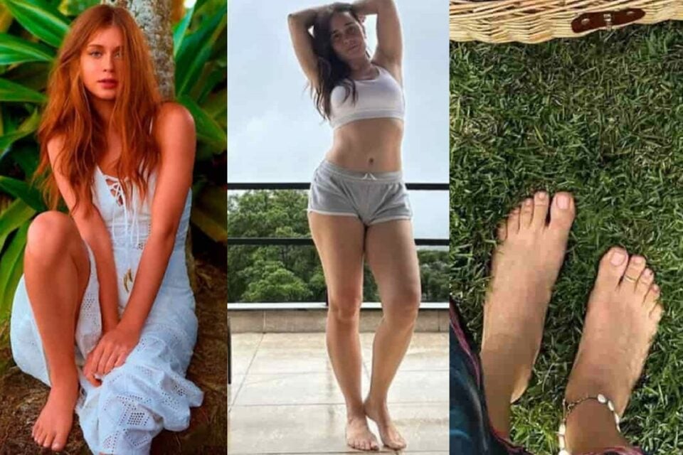 Lista revela as famosas brasileiras com os pés mais elogiados Pés bonitos Jade Picon, Alessandra Negrini, Isis Valverde e Marina Ruy Barbosa