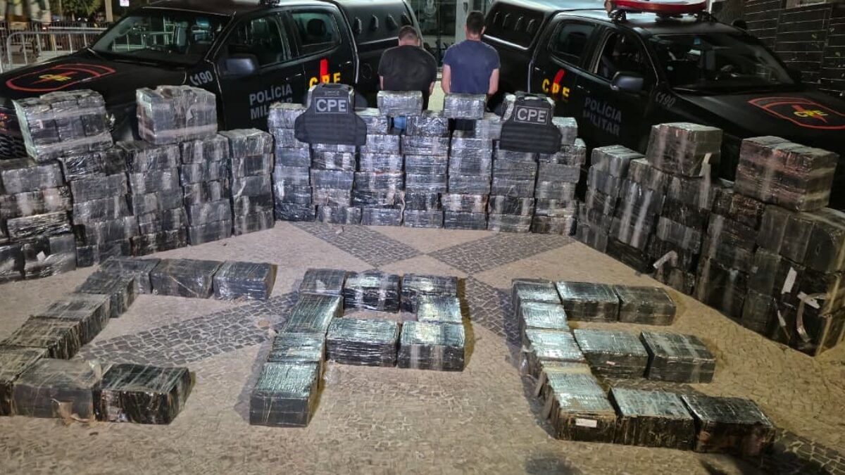 Imagem dos presos e das apreensões