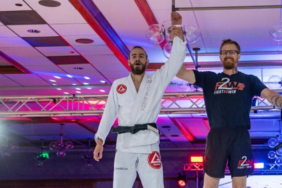 Goiano Murilo Nogueira durante competição de Jiu-Jitsu
