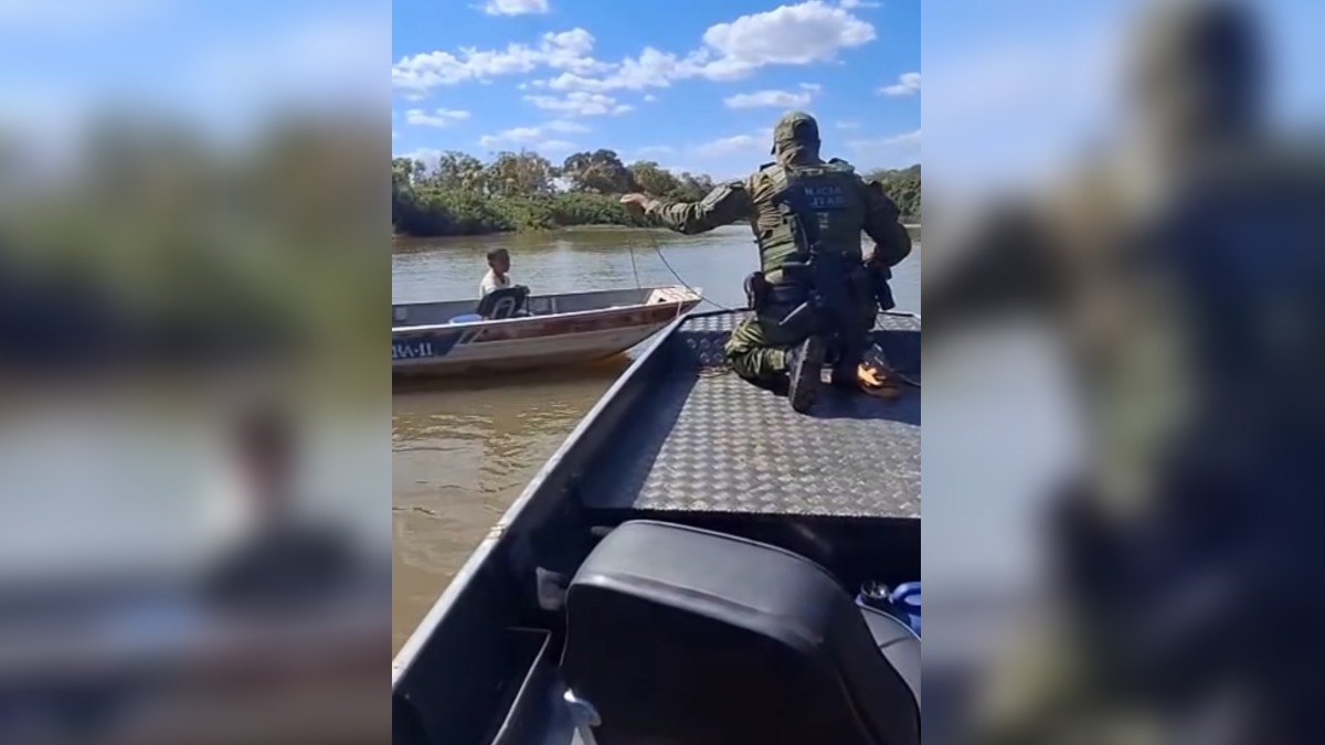 Polícia socorre família à deriva no Rio Araguaia; criança estava com anzol fisgado no nariz