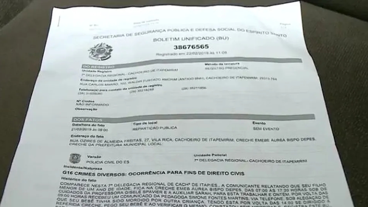 Pai suspeito de agredir a filha de 3 meses em Anápolis possui 5 passagens por violência contra mulher e criança