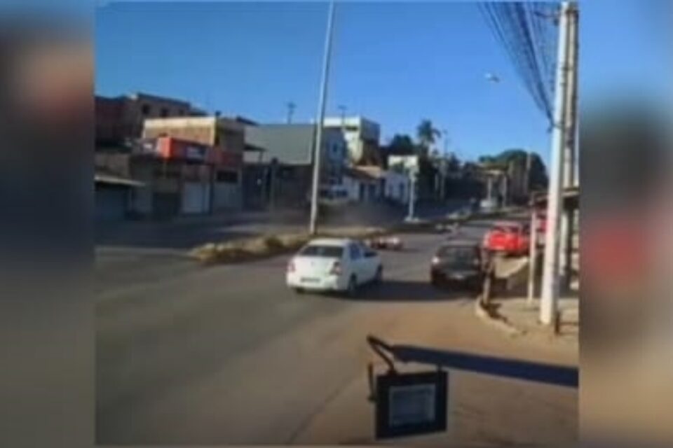 Imagem da câmera de segurança