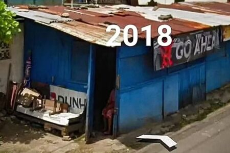 Google Maps registra por 10 anos história de casal; veja fotos Nos primeiros anos, casal aparecia junto num banco de madeira