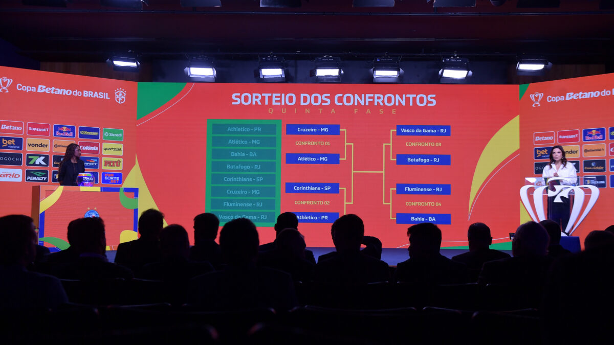 Definido os confrontos das quartas de final da Copa do Brasil