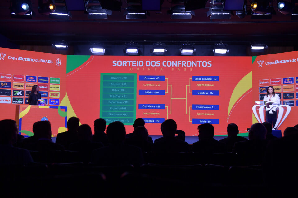 Definido os confrontos das quartas de final da Copa do Brasil