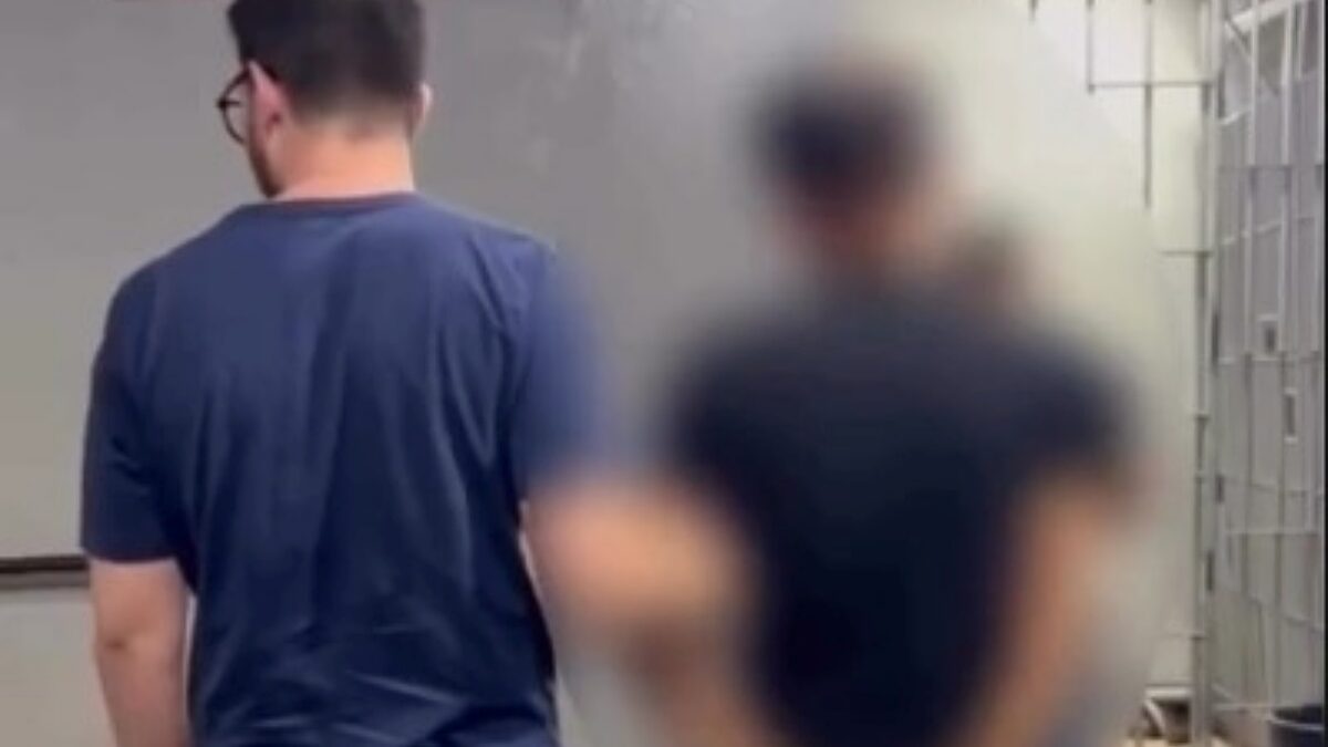 Imagem do homem preso