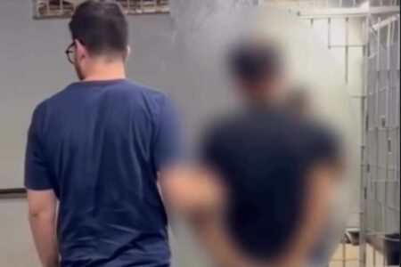 Imagem do homem preso