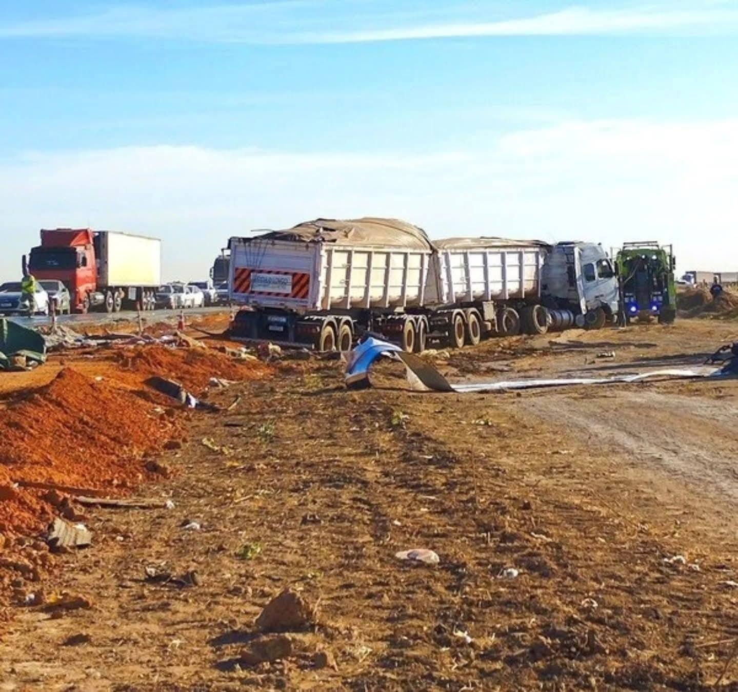 Imagem após o acidente