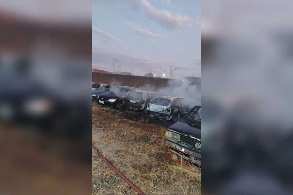 Imagem do local após o combate as chamas