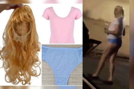 'Kit pastor', com peruca e calcinha, começa a ser vendido por R$ 70 (Foto: Reprodução)