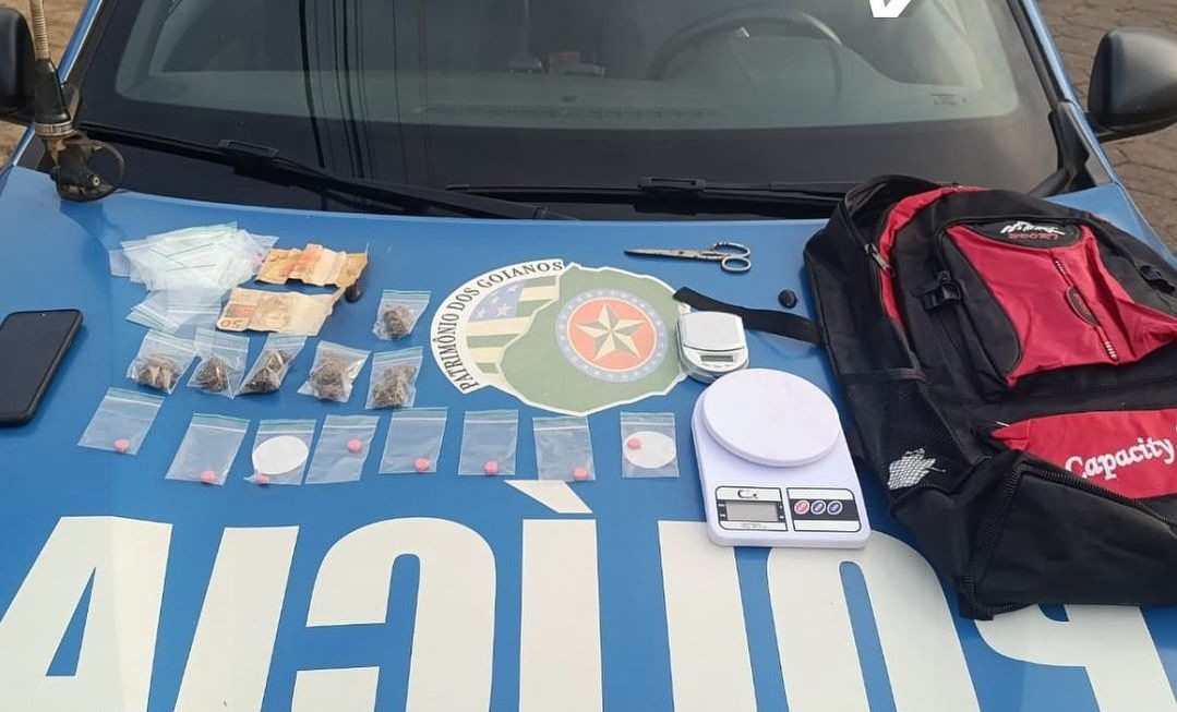 Menores são apreendidos por tráfico de drogas em Ipameri Adolescentes estavam com ecstasy, cocaína e maconha