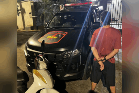 Homem preso após cometer homicídio (Foto: Reprodução)