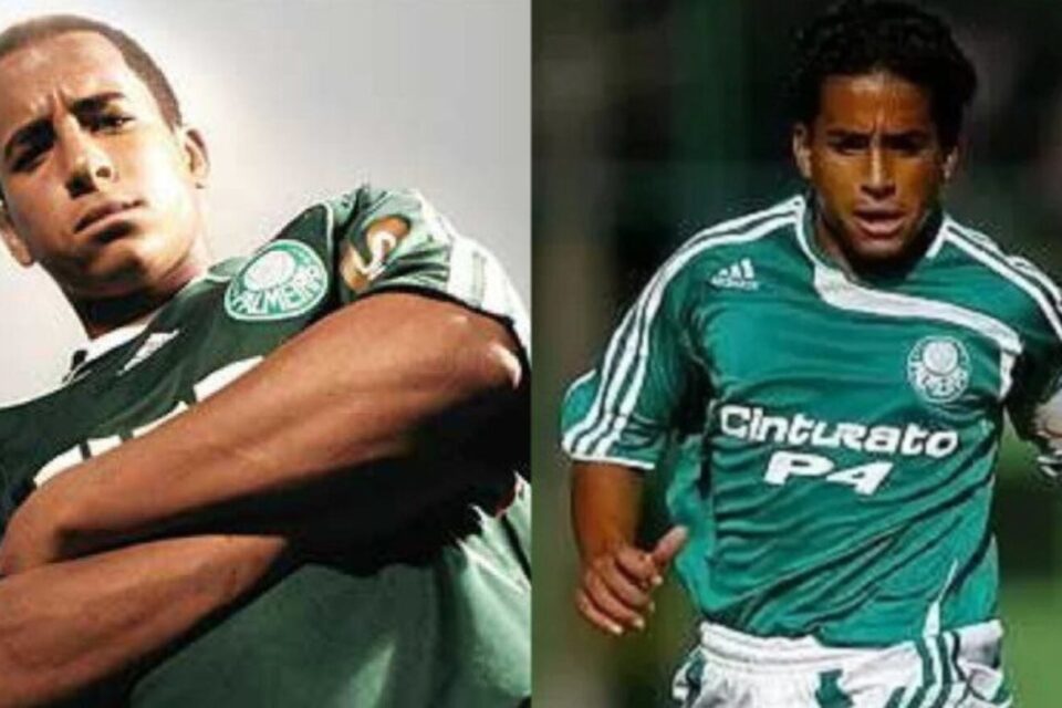 Imagem do ex-atleta quando atuava no Palmeiras