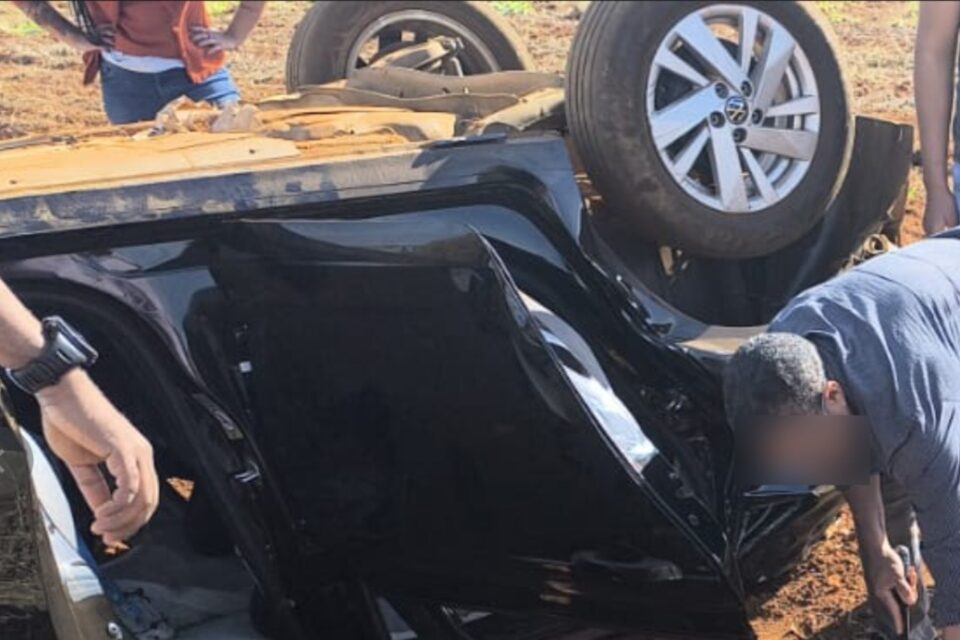 imagem do carro após acidente