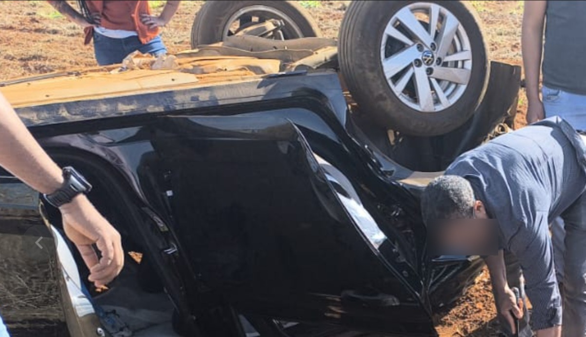 imagem do carro após acidente