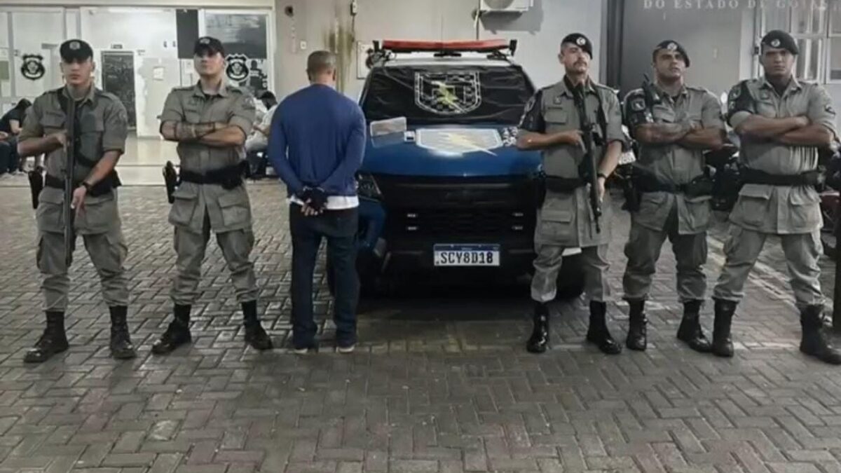 Imagem do homem preso