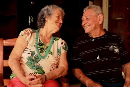 Casal Lúcia e Aristides dividem a vida no Solar Colombino (Foto: Mais Goiás)